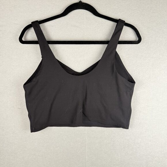 Offline By Aerie Real Me Low Key Longline Black Sports Bra Size XL - Picture 5 of 5